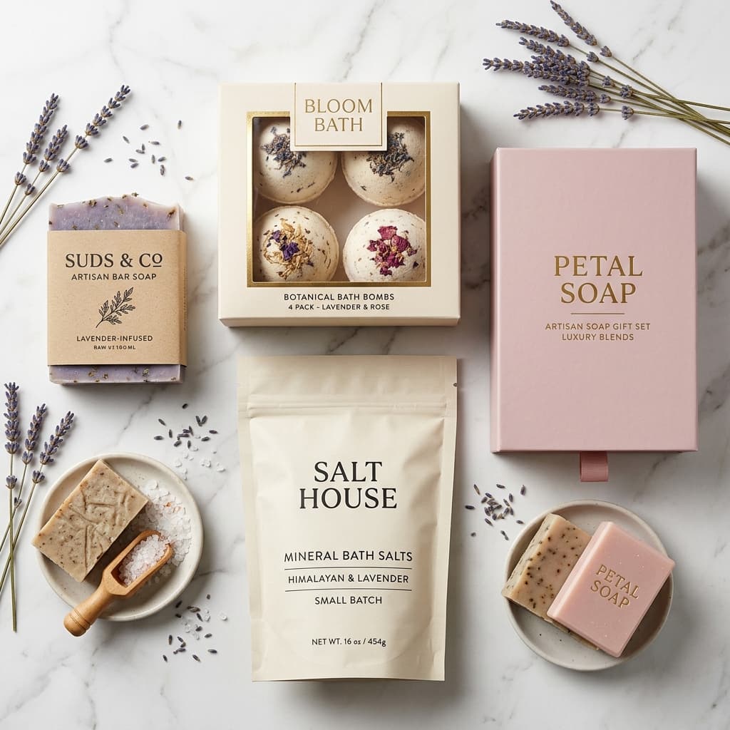 Custom Soap & Bath Packaging: Wraps, Boxes & Gift Sets (2026)