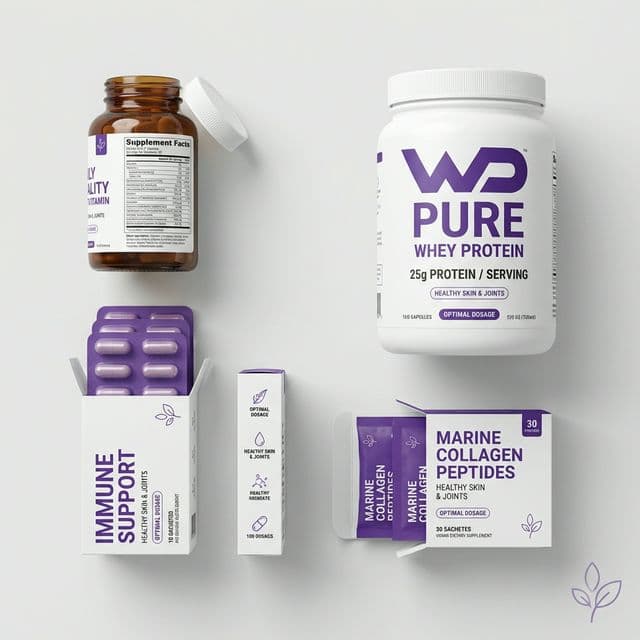 Supplements packaging examples