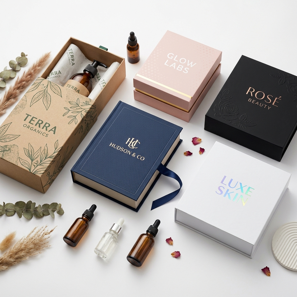 Custom PR Boxes - collection of premium rigid PR boxes for influencer campaigns