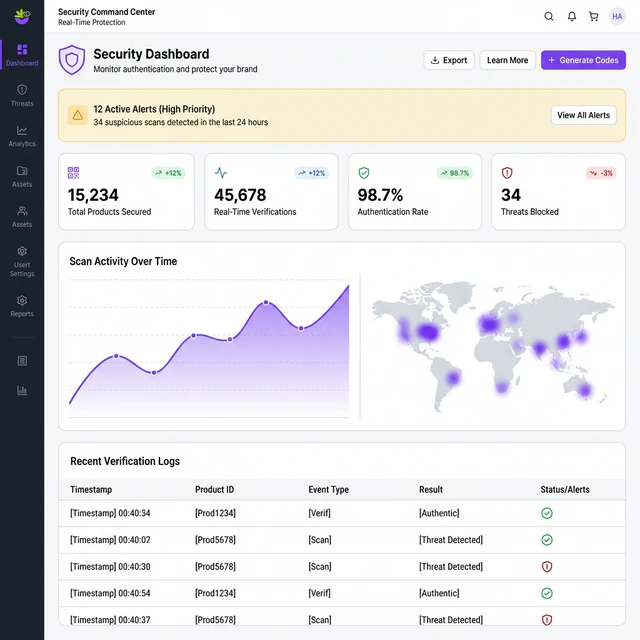Security Command Center Dashboard